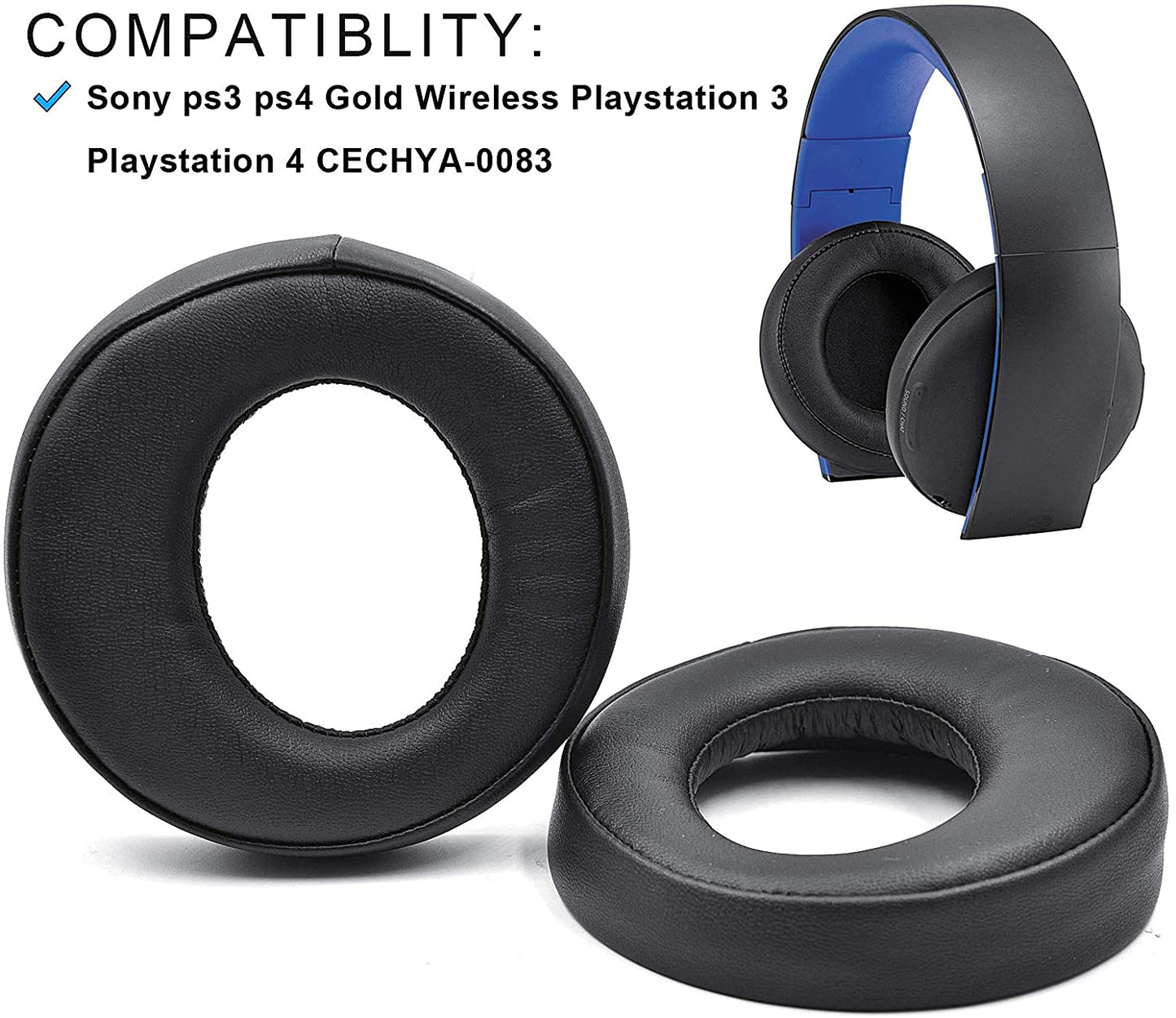 Almohadillas Para Audífonos Sony PS4 Gold Cuhya 0083
