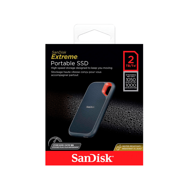 Disco Sólido Externo SSD Sandisk Extreme 2TB (SDSSDE61-2T00-G25)