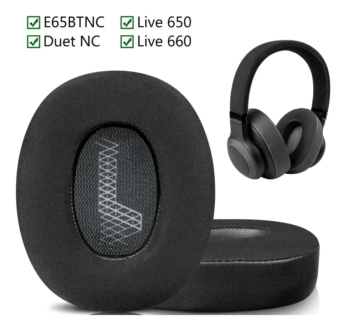 Almohadillas Gel Para Audios Jbl Live 650 - Live 660 - E65bt