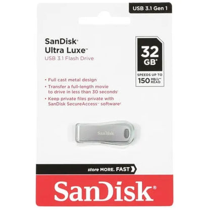 Memoria Sandisk Usb 3.1 De 32gb Ultra Luxe 150mb/s