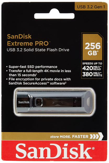Memoria USB Sandisk Extreme Pro 256 GB 3.2 SSD